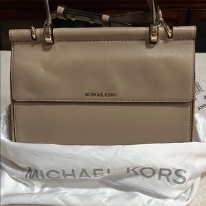 Michael Kors Beige Satchel Bag